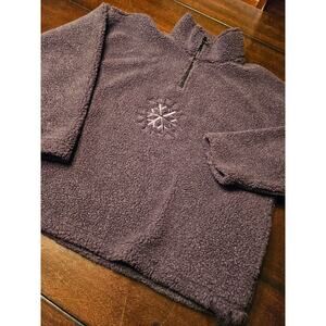 Vtg SJB Sport half zip fleece pullover sz Large